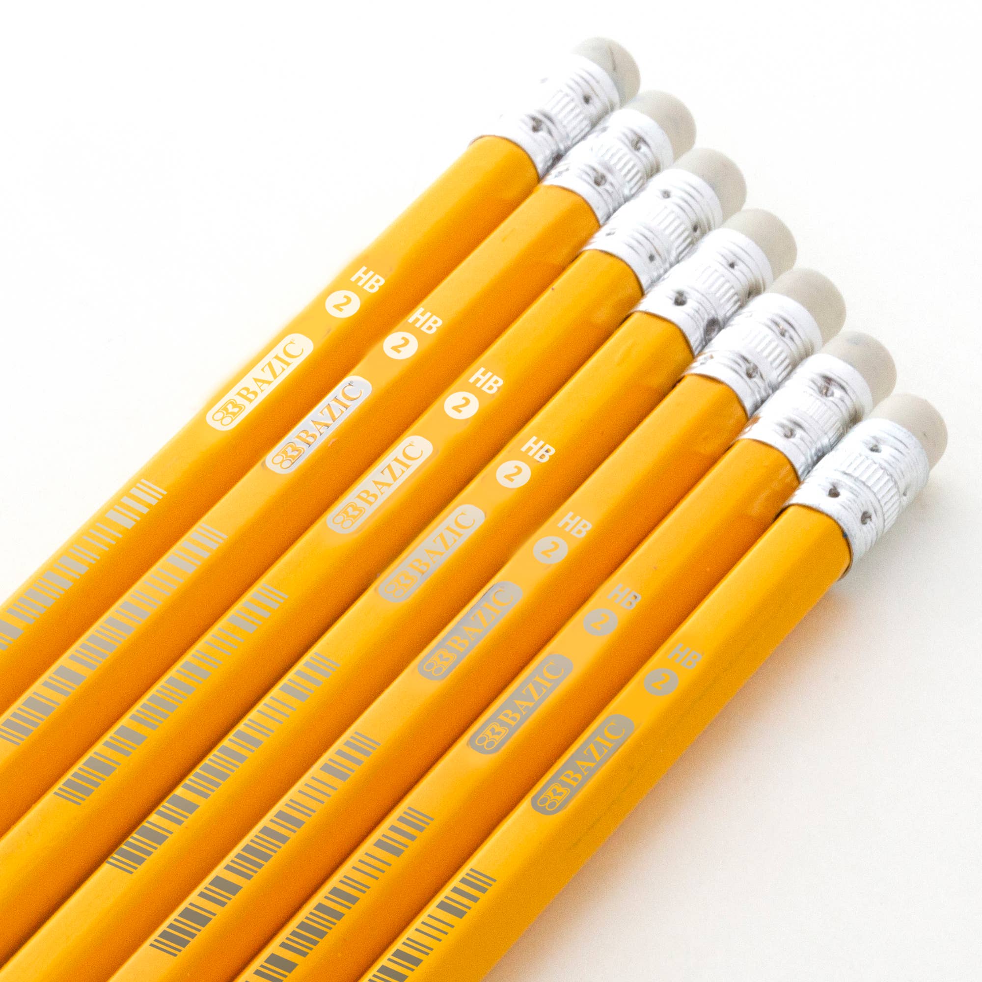 BAZIC Products - Wholesale Pencil - Yellow Pencil #2 Premium (10/Pack)2