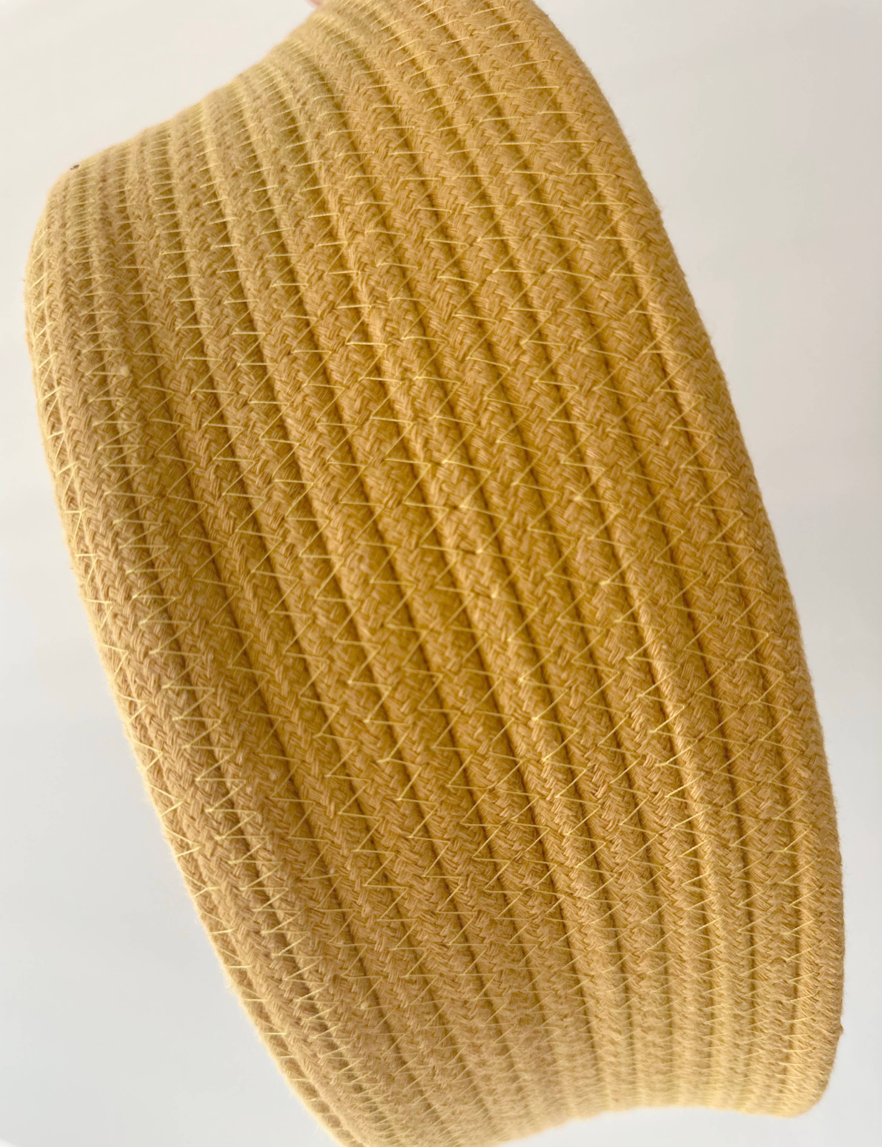 Monli Handcrafted Pet Toys - Venta al por mayor Cestas - Cesta de almacenamiento de cuerda de algodón reciclado: blanca, amarilla, verde14