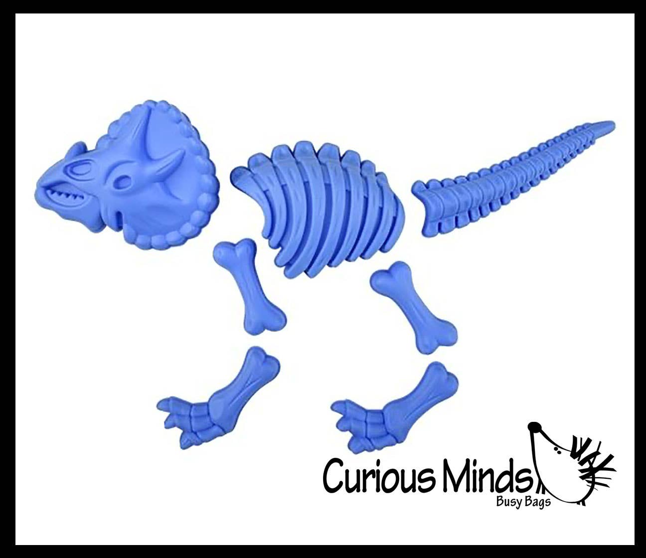 Curious Minds Toys - Wholesale Toy Set - Kids - 21 Piece Dinosaur Bones Sand Mold Beach Set - Sand Castle4