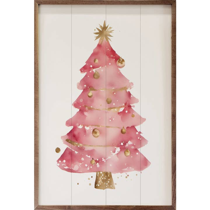 Pretty Pink Christmas Tree White for wholesale by Kendrick Home