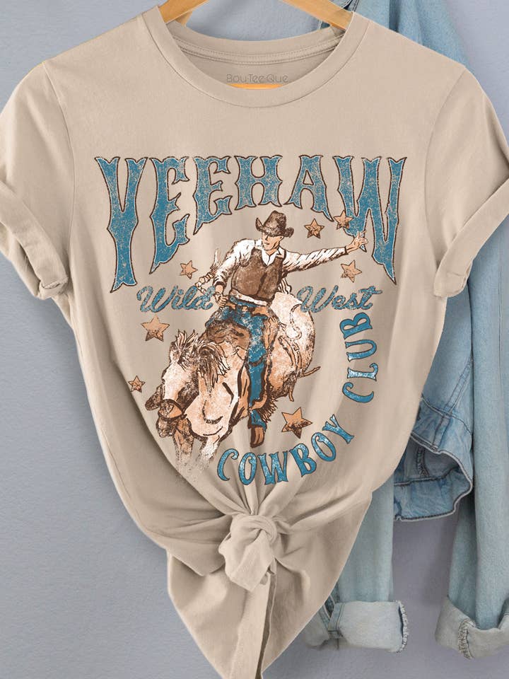 BT1672 T YEHAW COWBOY pour la vente par BouTeeQue Closet