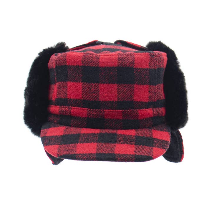 Surell - Wholesale Trapper/Bomber Hat - Men's - Men's Faux Shearling Fudd Hat1