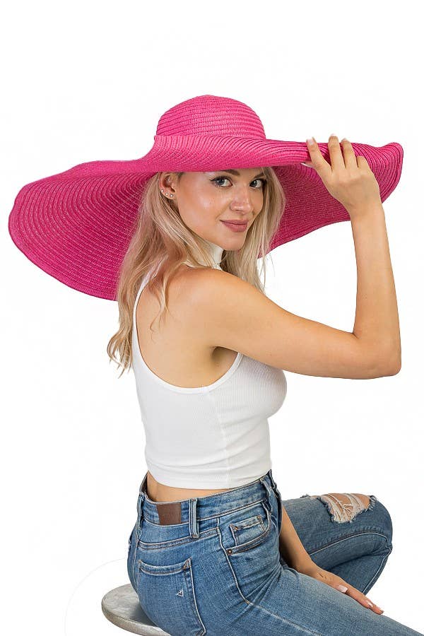 Cap Zone - Wholesale Straw Hat - Women's - Extra Wide Brim Toyo Straw Sun Hat7