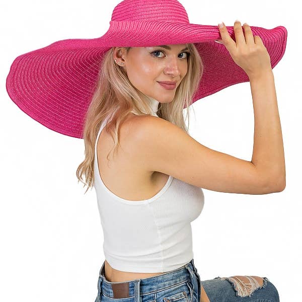 Cap Zone - Wholesale Straw Hat - Women's - Extra Wide Brim Toyo Straw Sun Hat7