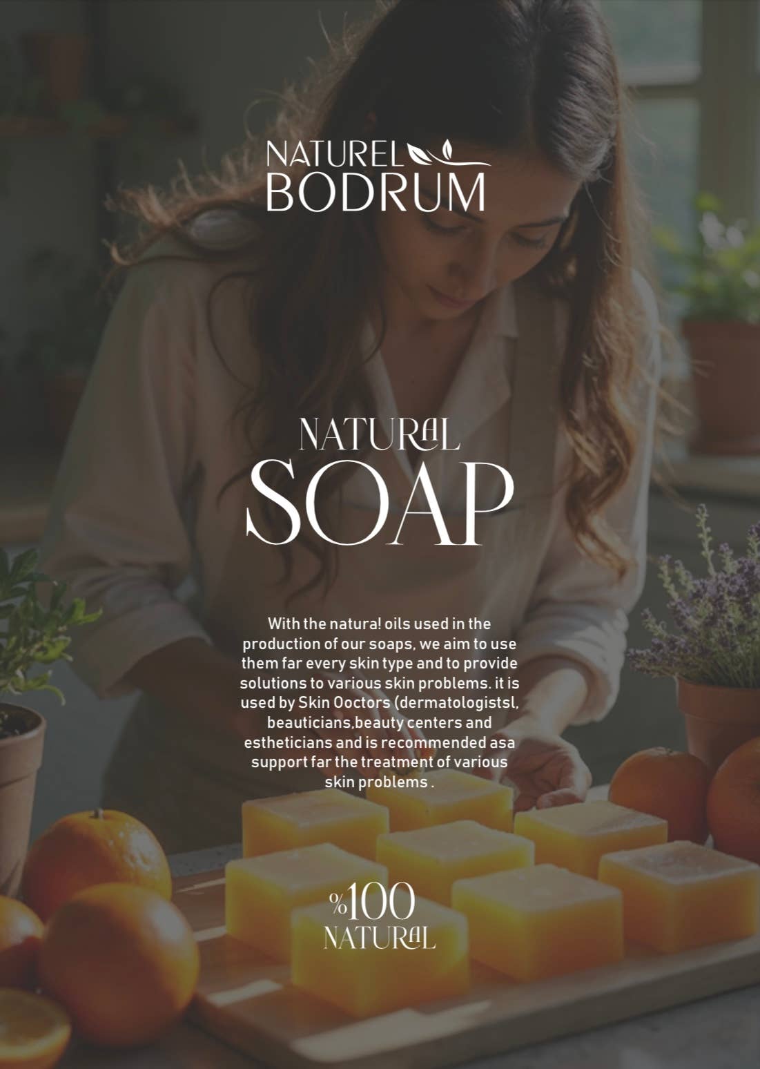 NB NATURAL BODRUM - Vente Pains de savon - Savon à la glycérine 100% naturel Mandarine & Lavande Nb - Turc9