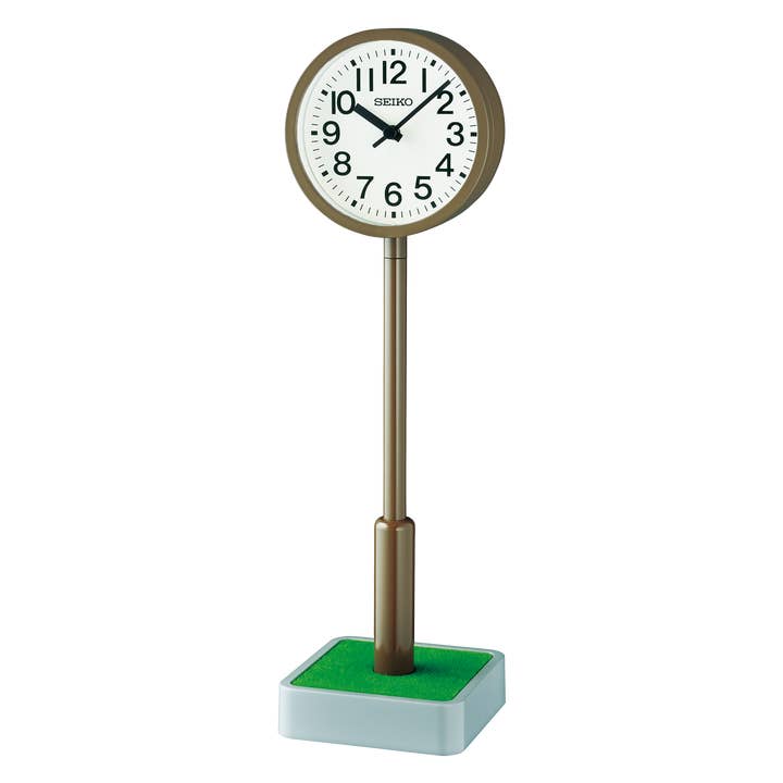 Horloge publique de métro 12" pour bureau/table pour la vente par Seiko Clocks USA