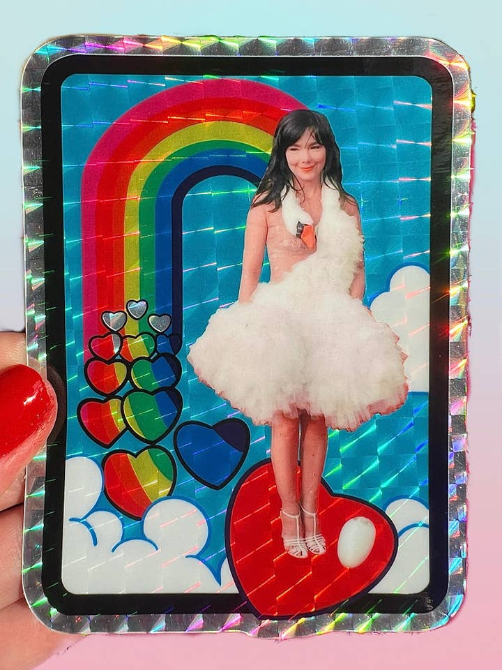 Adesivo Cigno Tappeto Rosso 4 Pollici per la vendita all'ingrosso da parte di Astral Weekend