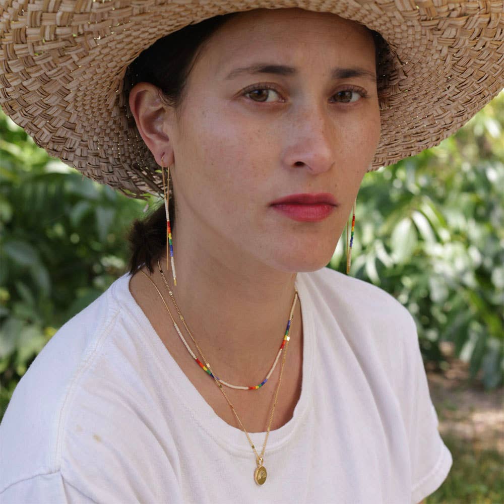 Amano Studio - Venta al por mayor Collares de cuentas/perlas - Arcoíris - Collar japonés con forma de semillas2