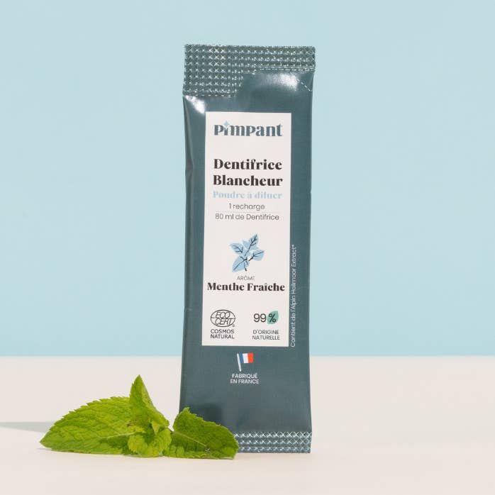 Dentifrice Blancheur en Poudre à Diluer 8gr pour la vente par PIMPANT