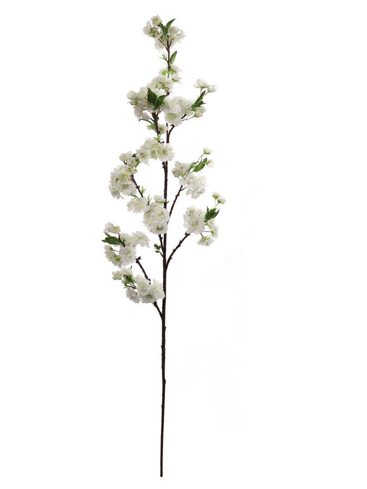 2-pack 45 ”vit körsbärsblomspray verklighetstrogen blommig dekor för wholesale av Larksilk