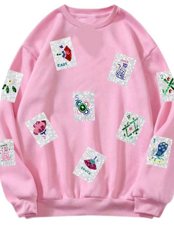 Magnolia Paperie - Wholesale Sweatshirt - Women's - Sequin Mah Jong Sweatshirt1
