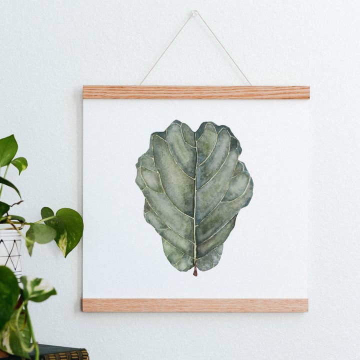 Fiddle Leaf Fig Houseplant Art Print for wholesale by Come Alive Studio