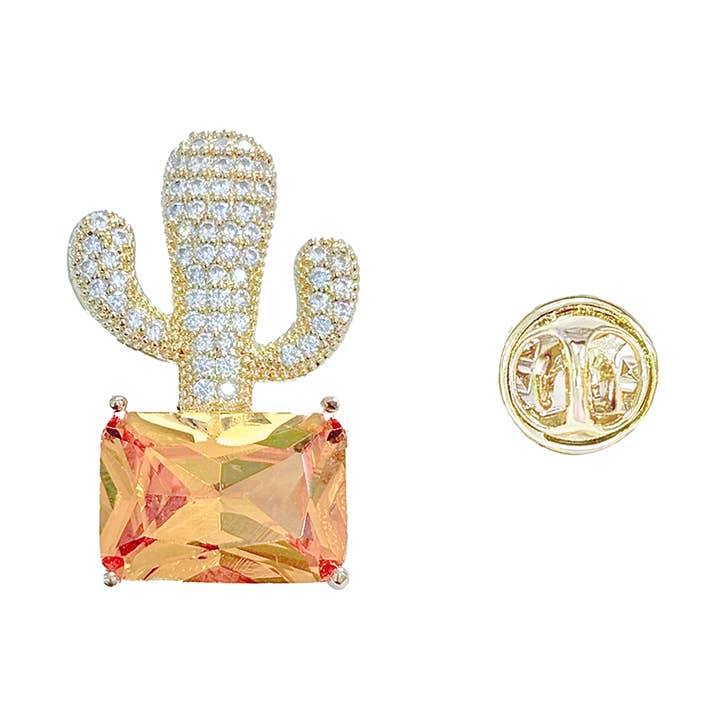 Brooch - cactus for wholesale by Fox by Ren GmbH
