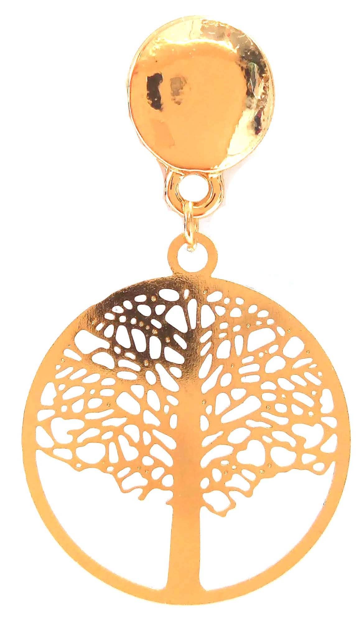 JUL ET FIL - Wholesale Dangle Earrings - Tree of Life Brass Earrings2