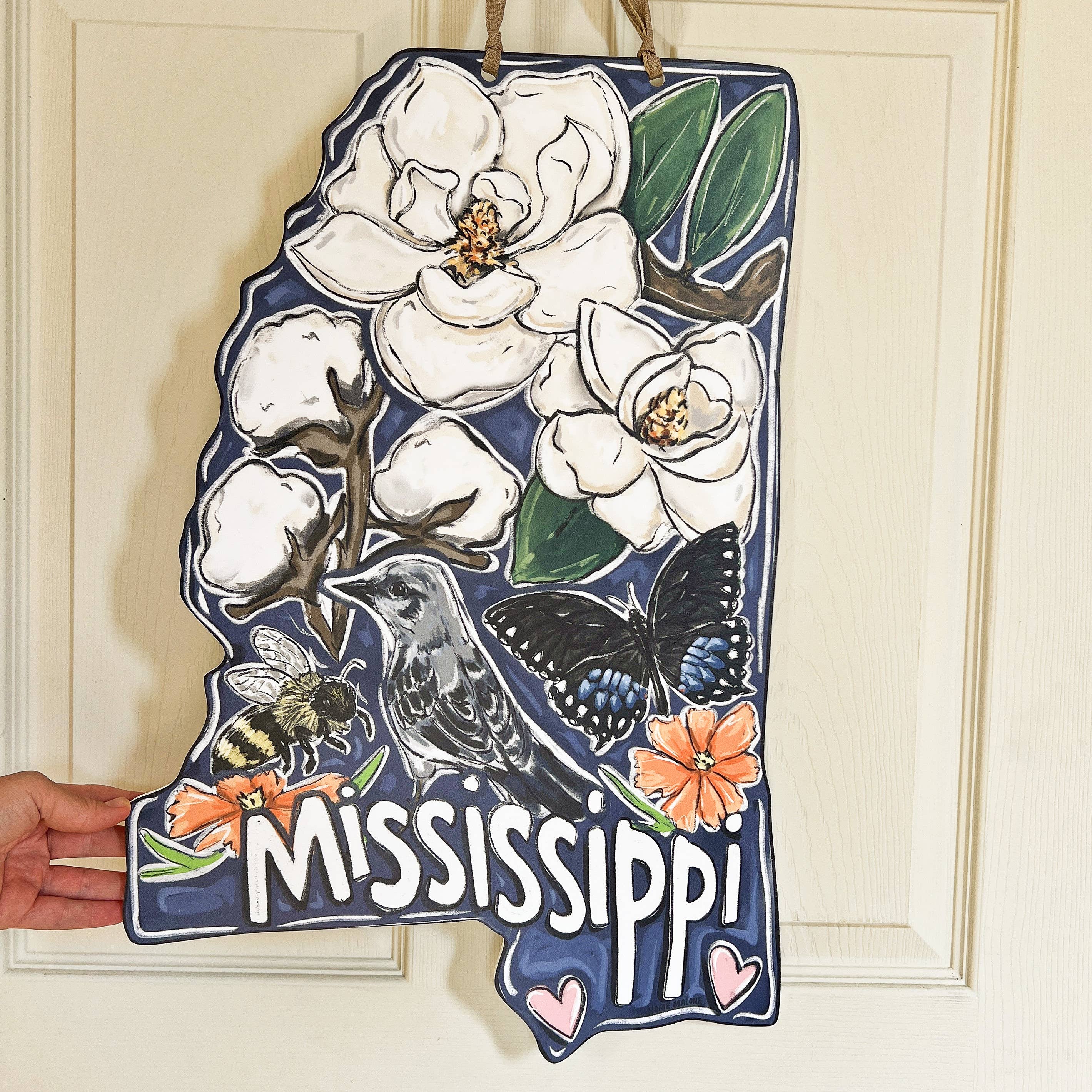 Home Malone - Wholesale Door Hanger - Mississippi State Favorites Door Hanger-Southern Beauty USA 1