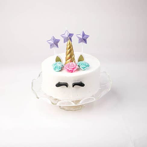 Sweet Wishes Candle Co. - Wholesale Cake Candle - Unicorn Birthday Candle Cake Topper Set for Unicorn Birthday