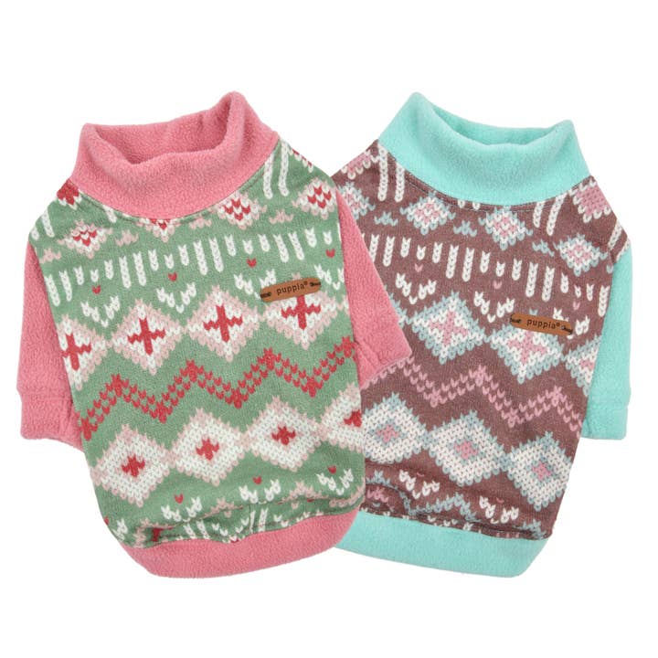 CHEMISE POUR CHIEN ANDRI À MOTIF FLOCON DE NEIGE pour la vente par Puppia International Inc.