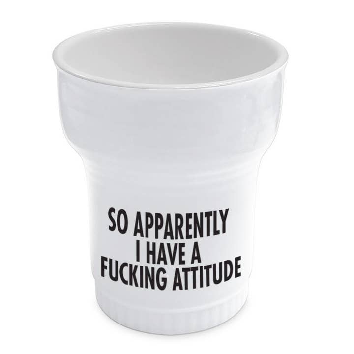 Dobbelt væg krus - Attitude for engroshandel hos Island Dogs