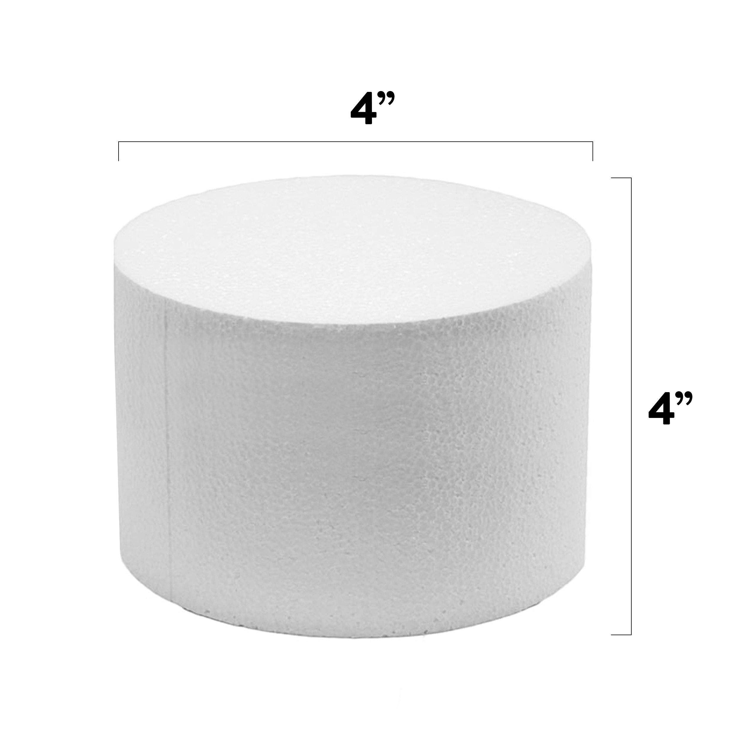 Global Sugar Art - Wholesale Cake stand - 4 Inch Cake Round Cake Dummy – Styrofoam Fake Cake for Decorating, Display & Practice, by Global Sugar Art0