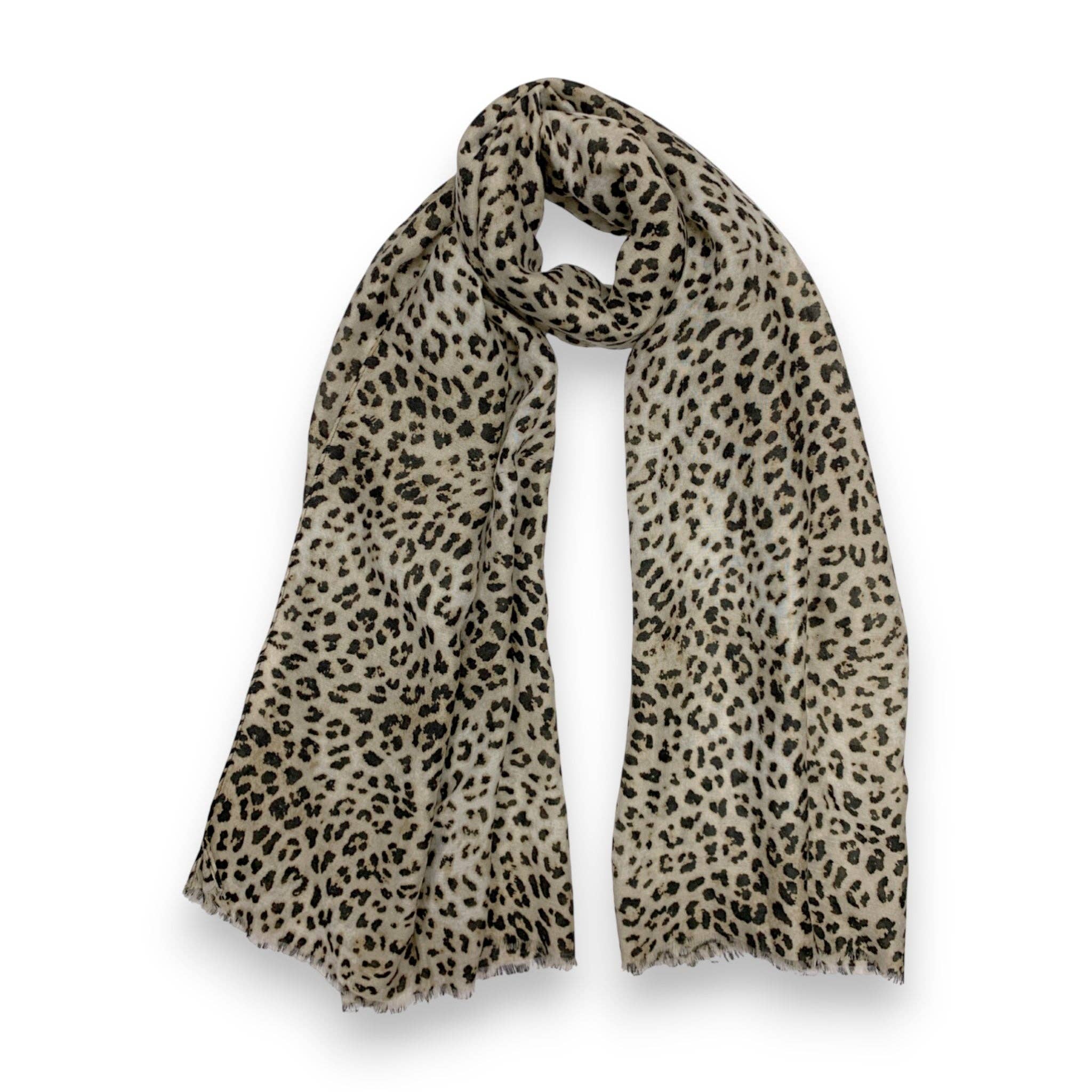 Lili Scarves (US Duty Free) – wholesale Scarf – Women's – Cheetah Print Cotton Blend Scarf0