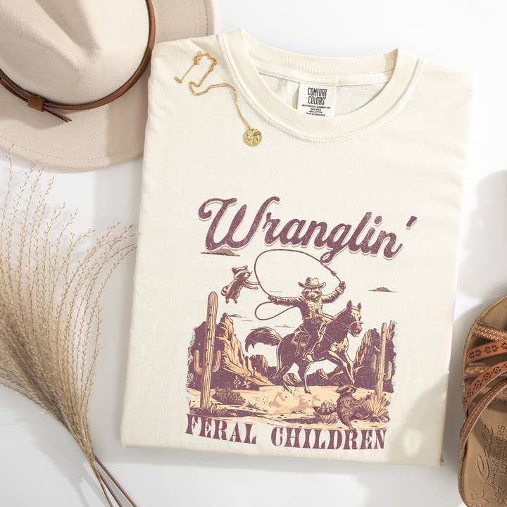 CMD Wholesale - Wholesale T-Shirt (Graphic) - Unisex - Wranglin' Feral Children Graphic Tee