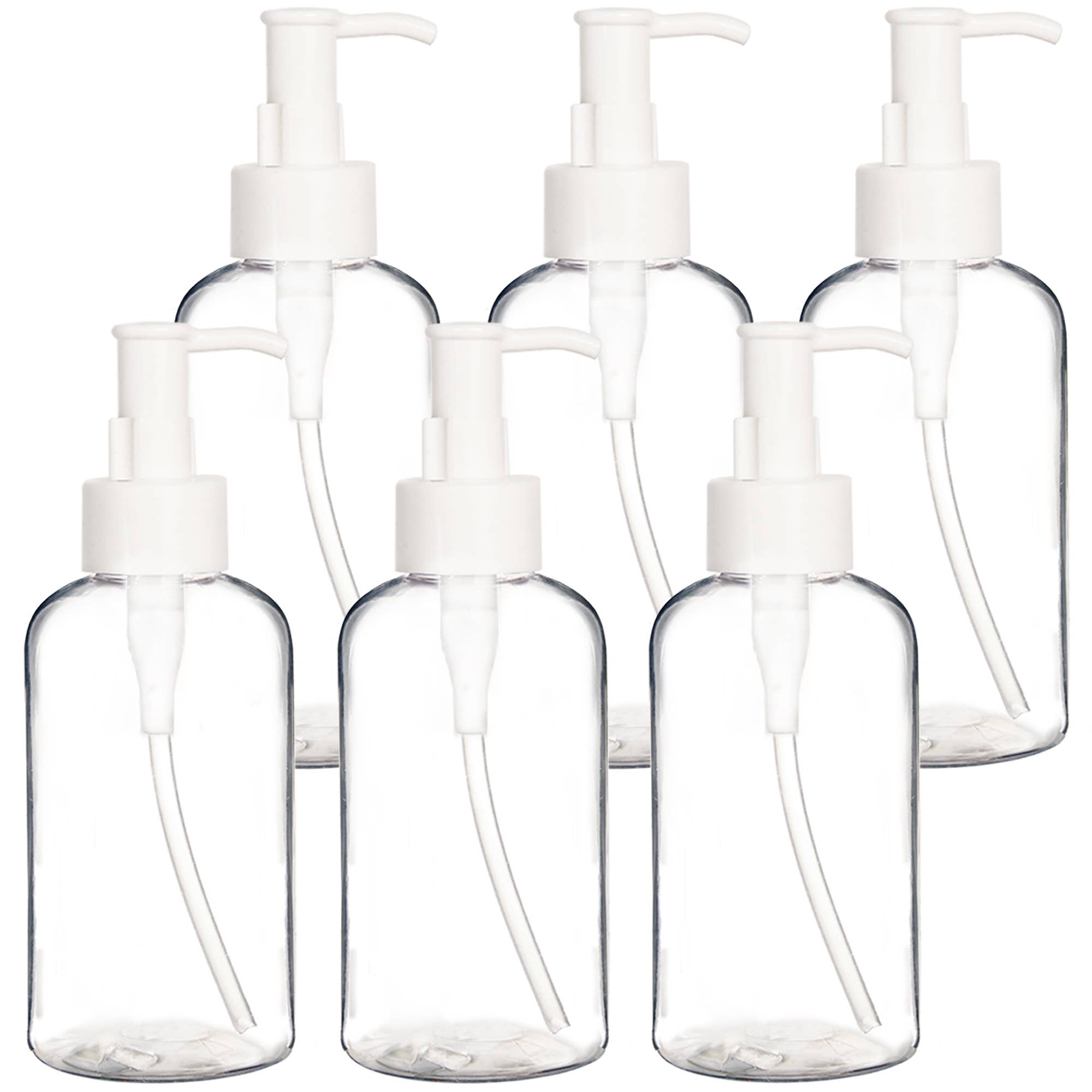 Youngever - Wholesale Soap Dispenser - Youngever 6 Pack 8OZ Empty Plastic Pump Bottles - Clear0