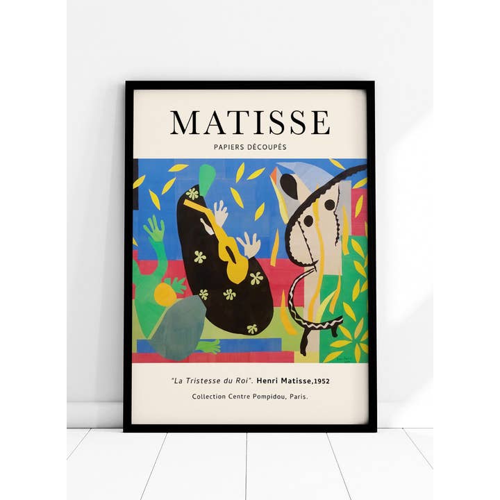 Henri Matisse Exhibition Poster - La Tristesse du Roi for wholesale by Rock Paper Scissors Wall Art
