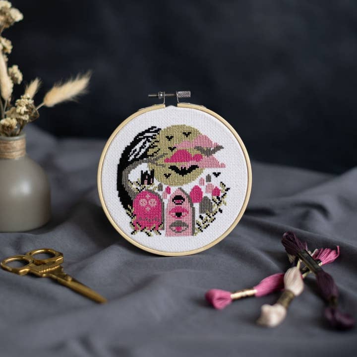 'The Graveyard' Cross Stitch Kit for wholesale by Innocent Bones