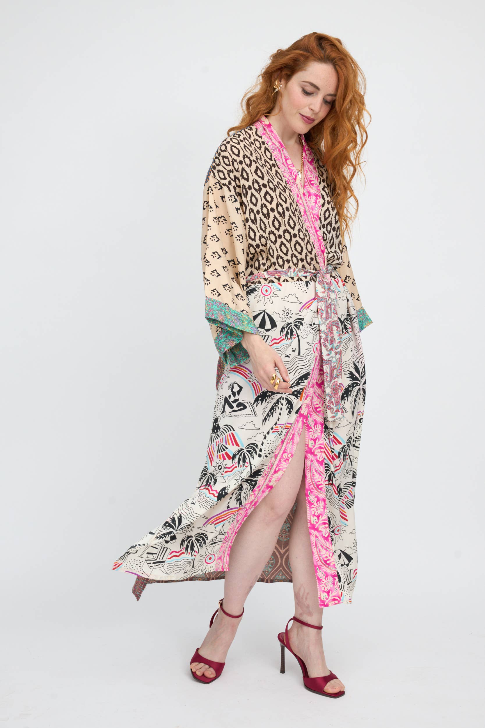 ASSORTIMENT Dames lange patchwork kimono - RENACER COLLECTIE voor groothandel op Faire1