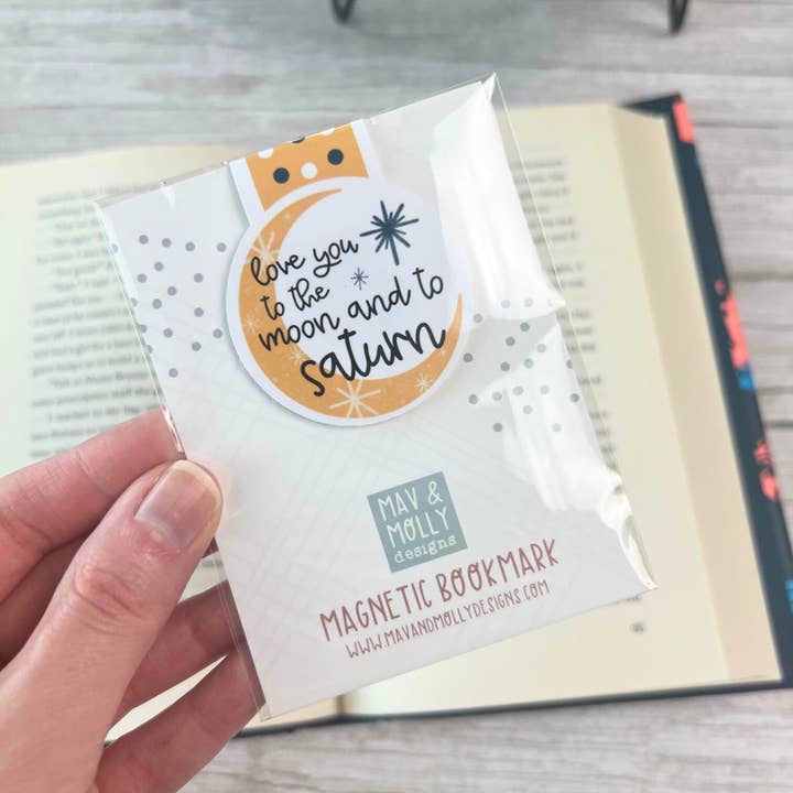 Mav & Molly Designs - Wholesale Bookmark - Love You To The Moon Magnetic Bookmark3