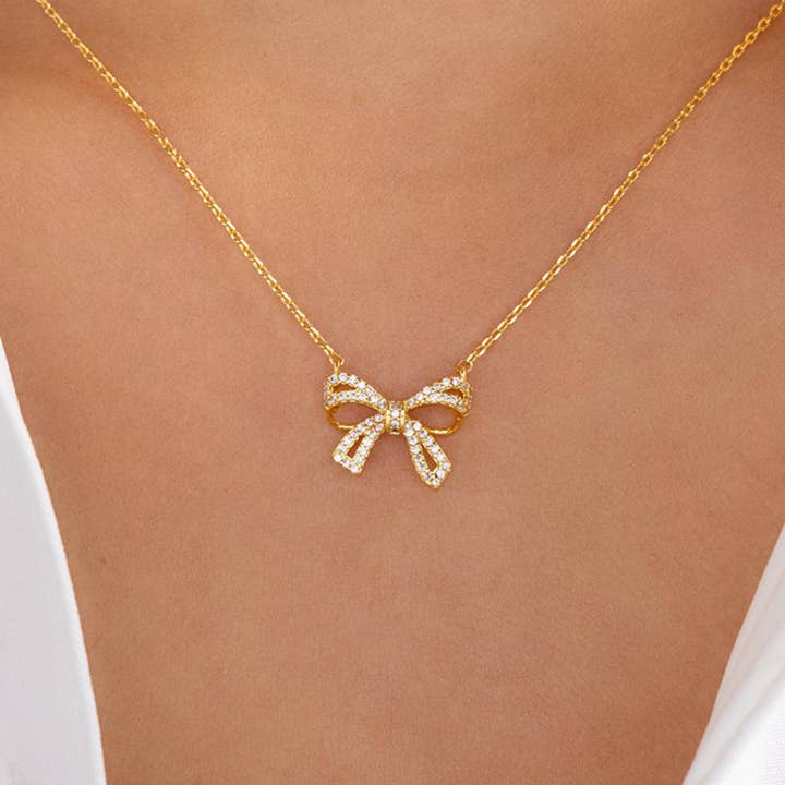 Necklace-Diamond-studded alloy necklace Sweater chain for wholesale by Eagle Crest Industries Inc.