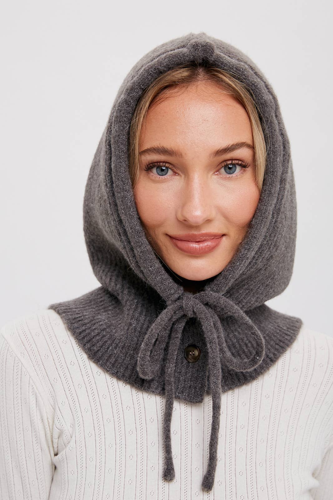 Bluivy - Wholesale Balaclava - Women's - KNIT BUTTON BALACLAVA