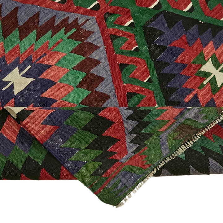 RUG N CARPET - Wholesale Area Rug - 6x12 Multicolor Oriental Kilim Rug - 459635