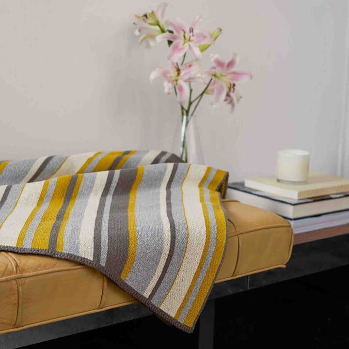 Mod Stripes Throw Blanket for wholesale by In2Green
