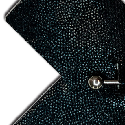 Pastease® - Wholesale Nipple Pasties - Women's - Pierced Pasties: Black Cross X with Barbell Piercing Pasties3