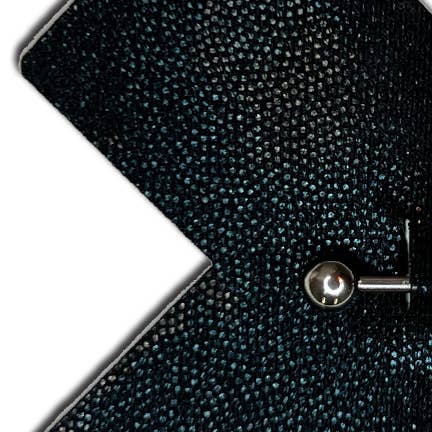 Pastease® - Wholesale Nipple Pasties - Women's - Pierced Pasties: Black Cross X with Barbell Piercing Pasties3