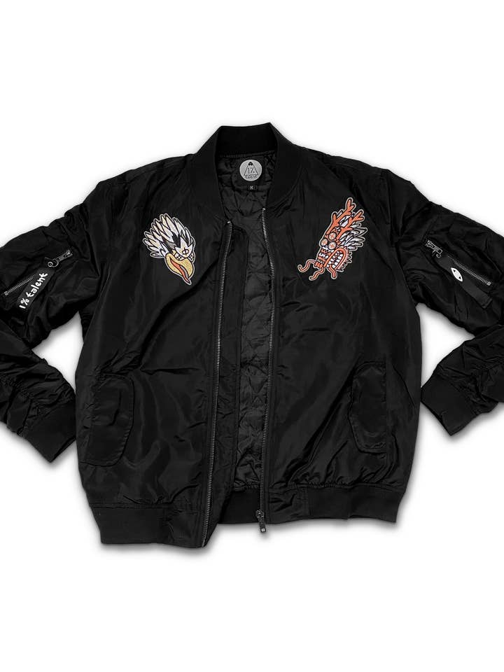 1% Talent - Wholesale Bomber Jacket - Women's - 1%talent Dragon + Eagle Bomber Jacket2
