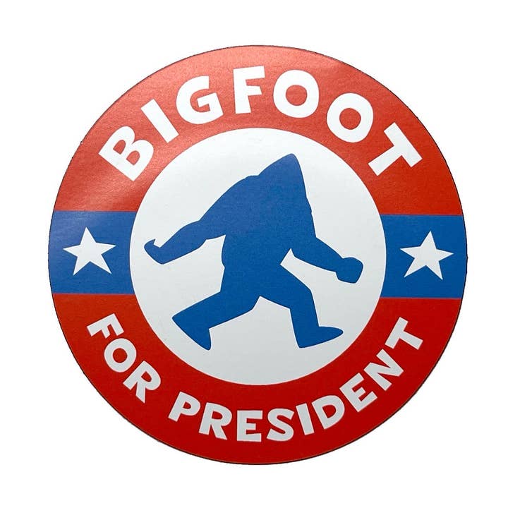 Bigfoot For President magnet for wholesale by Monsterologist