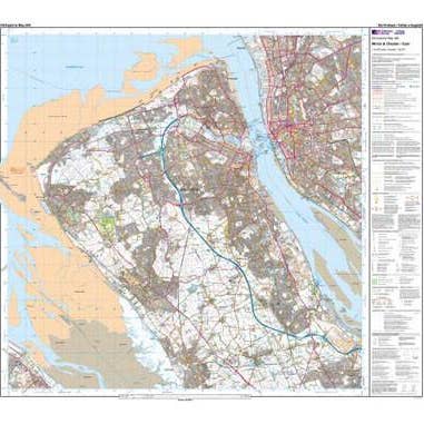 Mapa del explorador de Wirral Chester - Encuesta de artillería para venta al por mayor de Map Marketing Limited