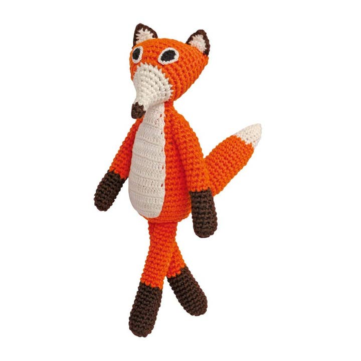 SindiBaba - Wholesale Stuffed/Plush Toy - Kids & Baby - Crocheted cuddly toy fox FRED (organic)7