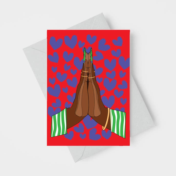 Carte de vœux de gratitude ou de prière Give Thanks rouge 4,25 x 5,5 pouces pour la vente par Holland House Press