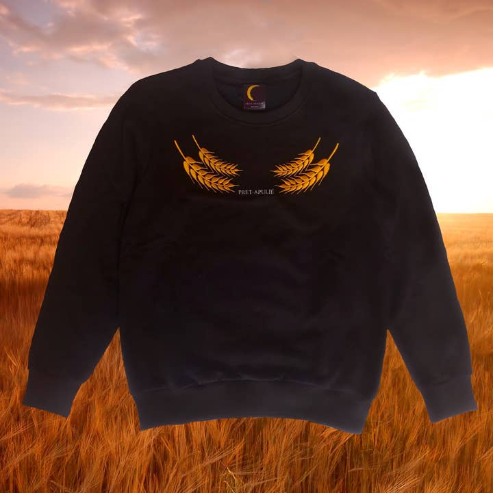 Grano zwart sweatshirt voor wholesale door Pret-Apulié