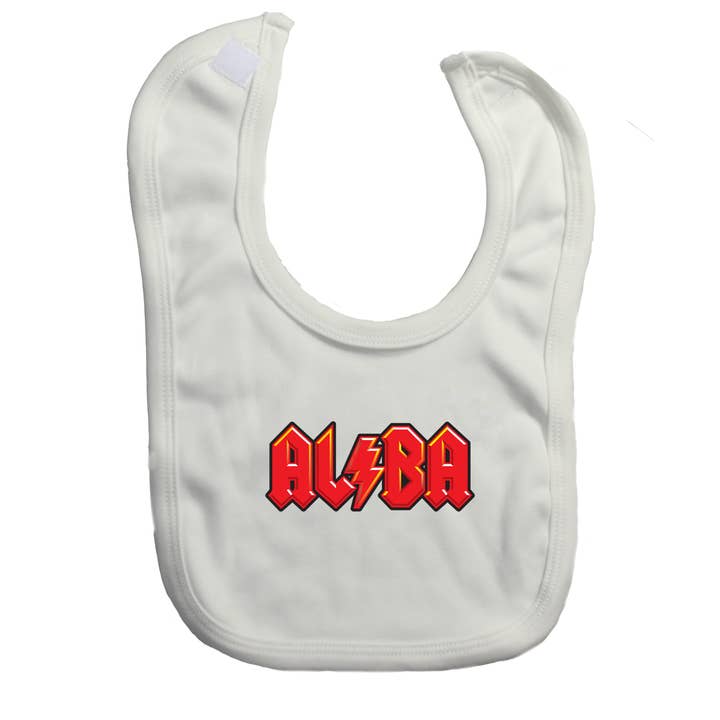 AL/BA Baby Bib for wholesale by Brave Scottish Gifts