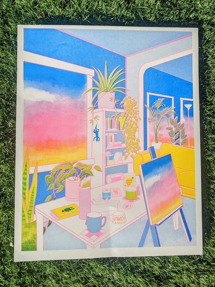 Impressão Risograph das 18h | 11"x14" por atacado de Christina Hu