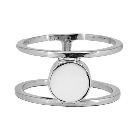 Anillo de doble banda de nácar para venta al por mayor de SITA