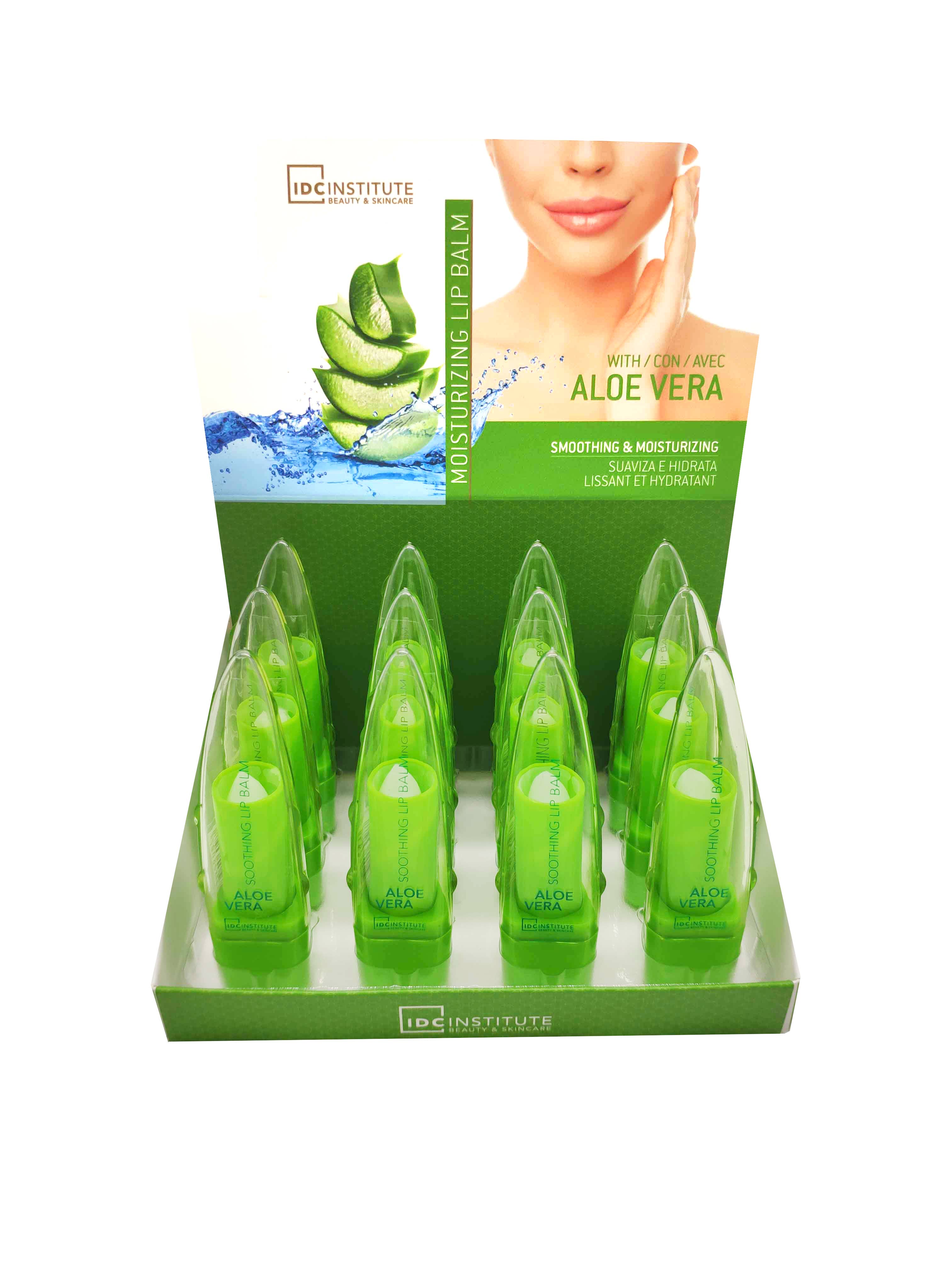 Aquarius Cosmetic SLU - Vendita all'ingrosso Burro di cacao - Balsamo per labbra Idc Institute Aloe Vera 4G3