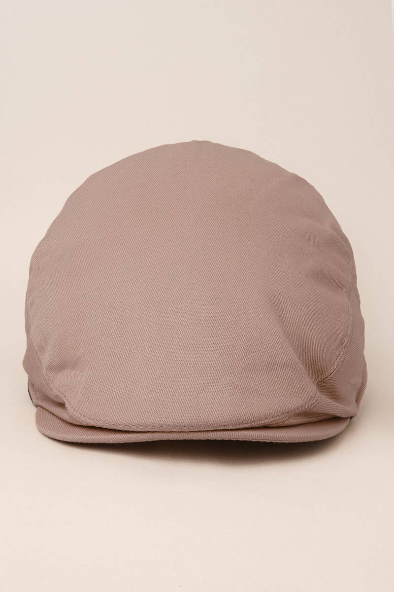Fashion City - Wholesale Newsboy/Schoolboy Hat - Men's - Men's Solid Plain Cotton Newsboy Ivy Cap