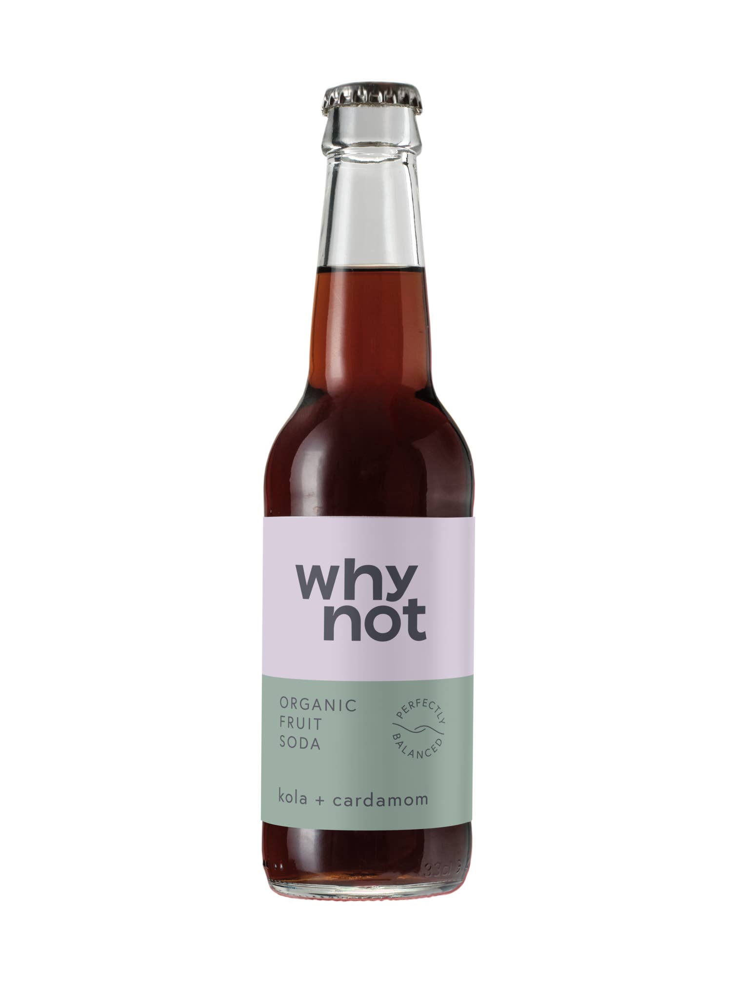 Why Not Soda - Wholesale Soda/Carbonated Drink - Kola + Cardamom - Organic Fruit Soda (bottle)