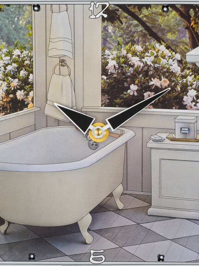 Westie anpassad collageklocka för wholesale av Lea Alboher