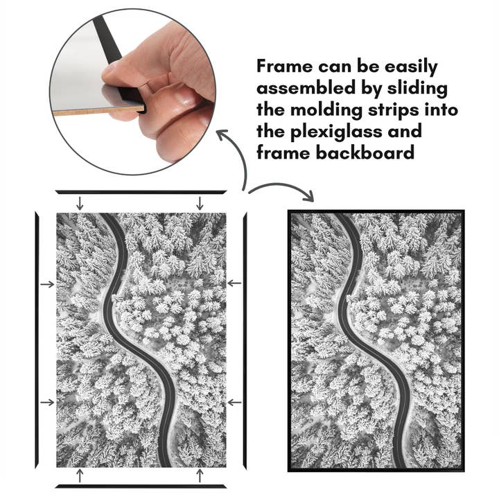 Americanflat - Wholesale Picture Frame - 3 Pack Lightweight Poster Frames48